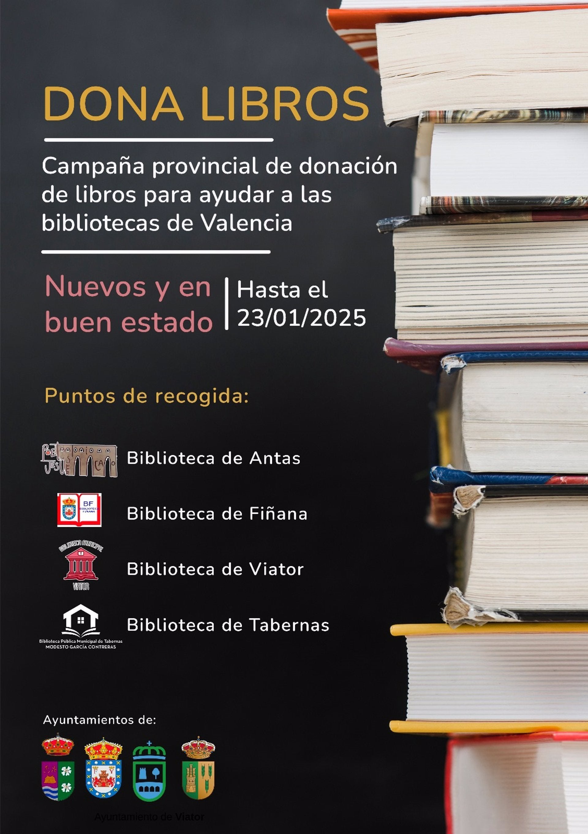 Se buscan libros para las bibliotecas valencianas afectadas por la DANA Se buscan libros para las bibliotecas valencianas afectadas por la DANA