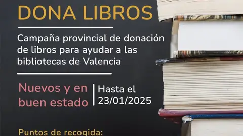 Cartel donación libros Cartel donación libros