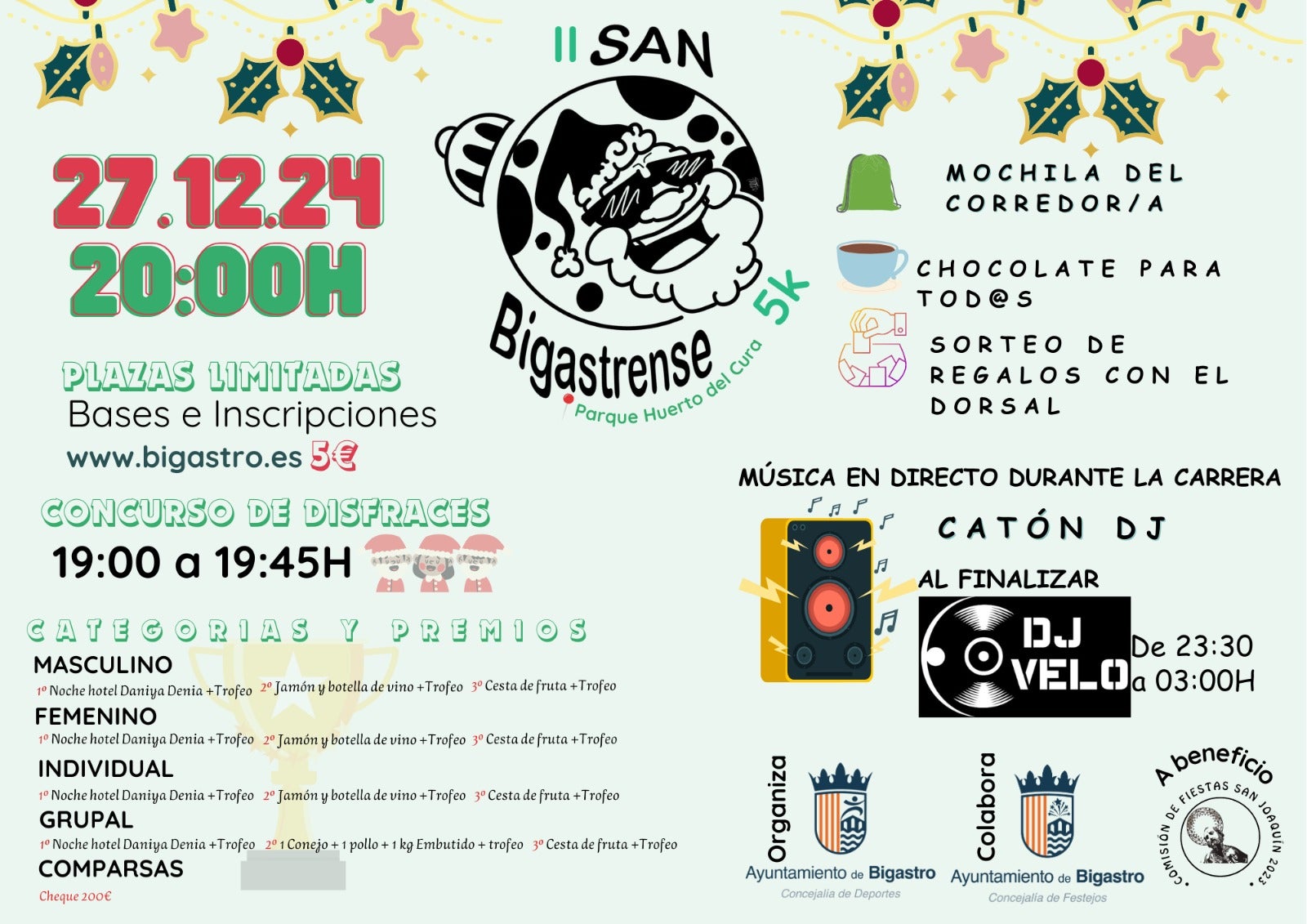Bigastro celebrará su segunda carrera 'San Bigastrense' el próximo 27 de diciembre Bigastro celebrará su segunda carrera 'San Bigastrense' el próximo 27 de diciembre