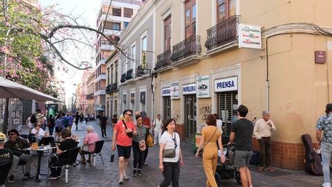 Calle del centro de Santa Cruz de Tenerife