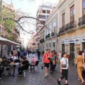 Calle del centro de Santa Cruz de Tenerife
