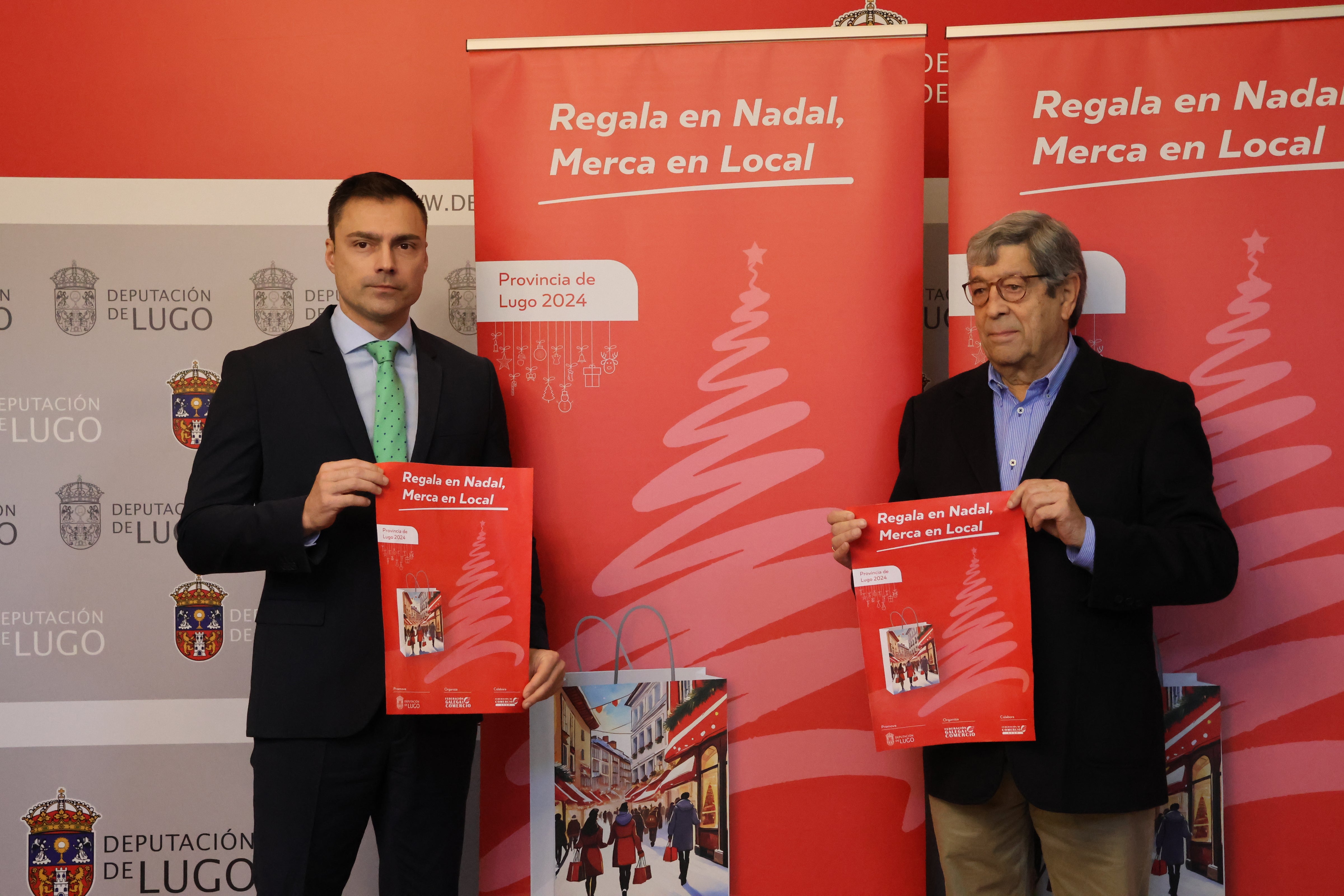 Federación de Comercio y Diputación de Lugo ponen en marcha la campaña "Regala en Nadal, Merca en Local" Federación de Comercio y Diputación de Lugo ponen en marcha la campaña "Regala en Nadal, Merca en Local"
