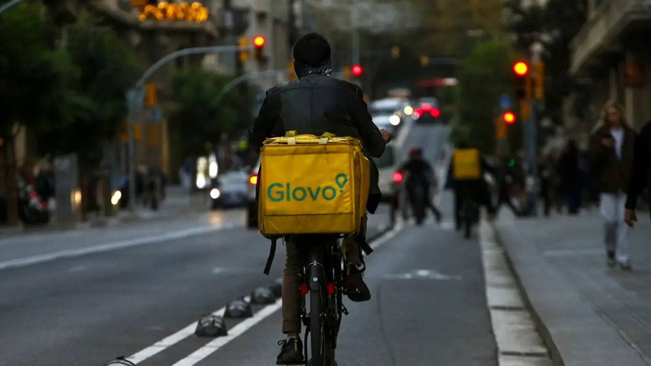Un repartidor de Glovo Un repartidor de Glovo