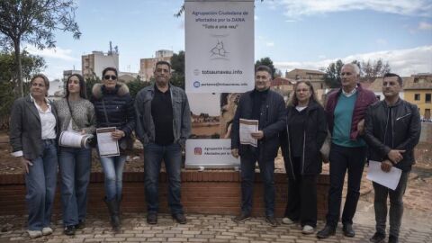 Vecinos de l'Horta Sur afectados por la DANA se unen en la agrupaci&oacute;n 'Tots a una veu'.