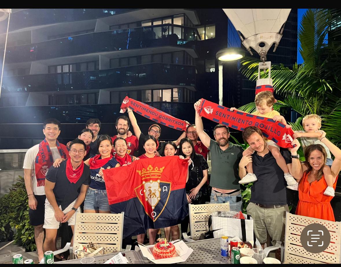 Nace una peña osasunista en Singapur Nace una peña osasunista en Singapur