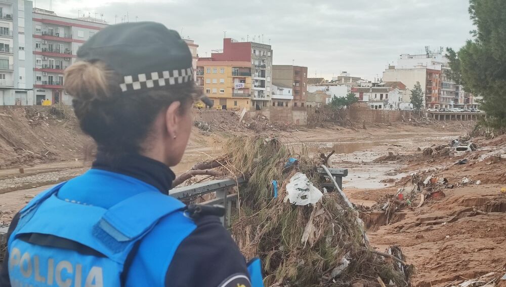 Policía Municipal de Pamplona en Paiporta