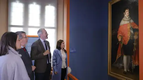 Azcón y Fernández ante el retrato de Fernando VII Azcón y Fernández ante el retrato de Fernando VII