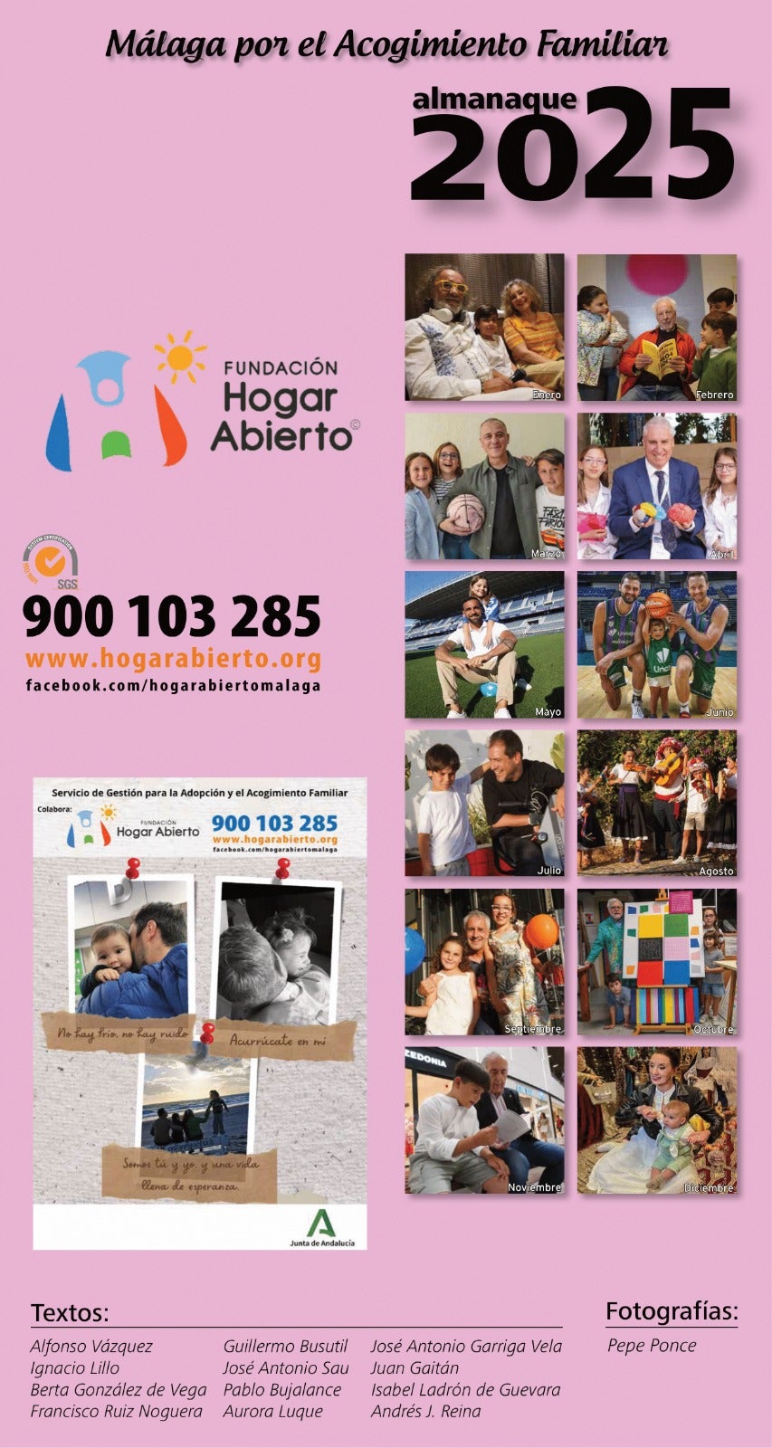 La Fundación Hogar Abierto presenta una nueva edición del calendario la difusión del acogimiento familiar en Málaga La Fundación Hogar Abierto presenta una nueva edición del calendario la difusión del acogimiento familiar en Málaga