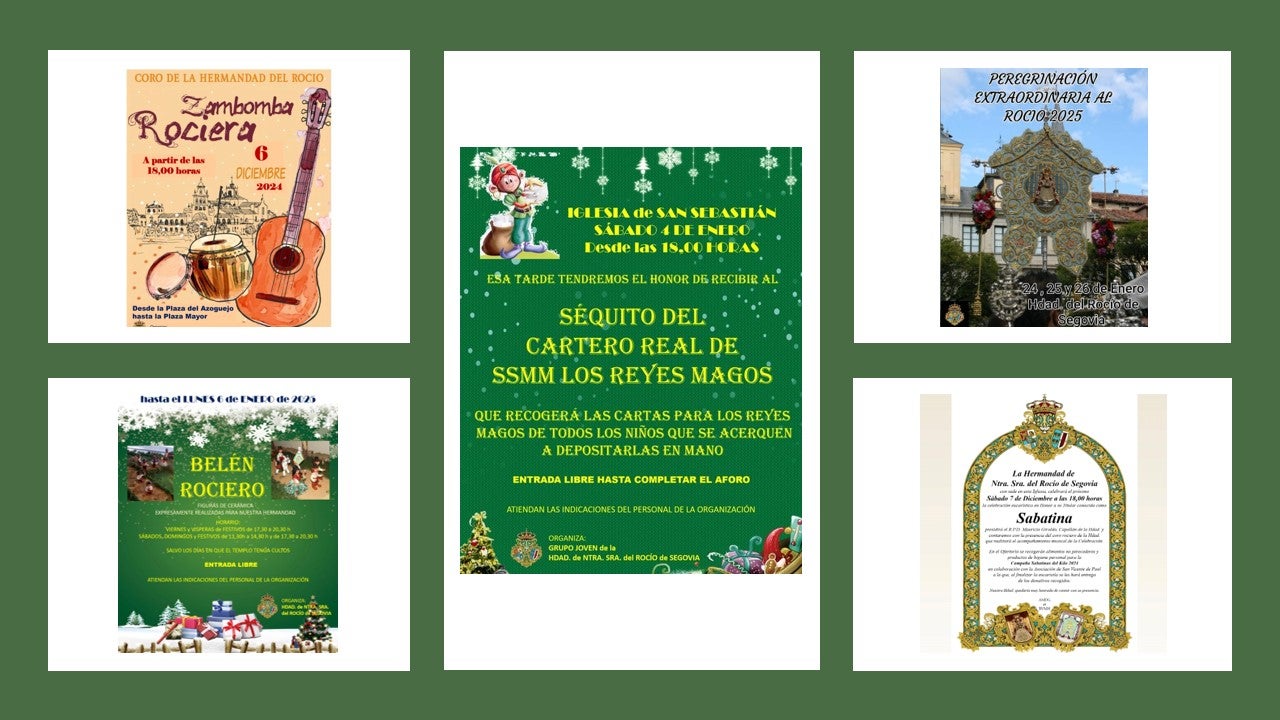 Actividades navideñas organizadas por la Hermandad del Rocío de Segovia Actividades navideñas organizadas por la Hermandad del Rocío de Segovia