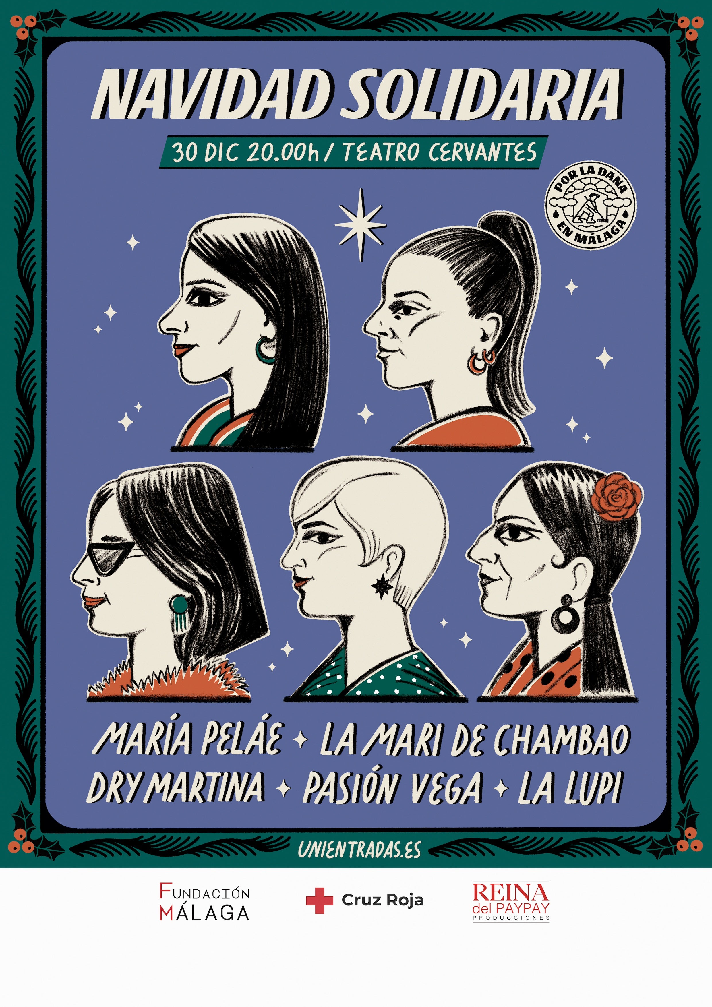 Pasión Vega, Fundación Málaga y Cruz Roja Málaga organizan el concierto Navidad Solidaria Pasión Vega, Fundación Málaga y Cruz Roja Málaga organizan el concierto Navidad Solidaria