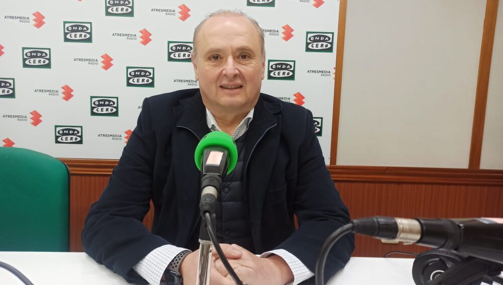 Juan Daniel de la Rubia en los estudios de Onda Cero Ciudad Real