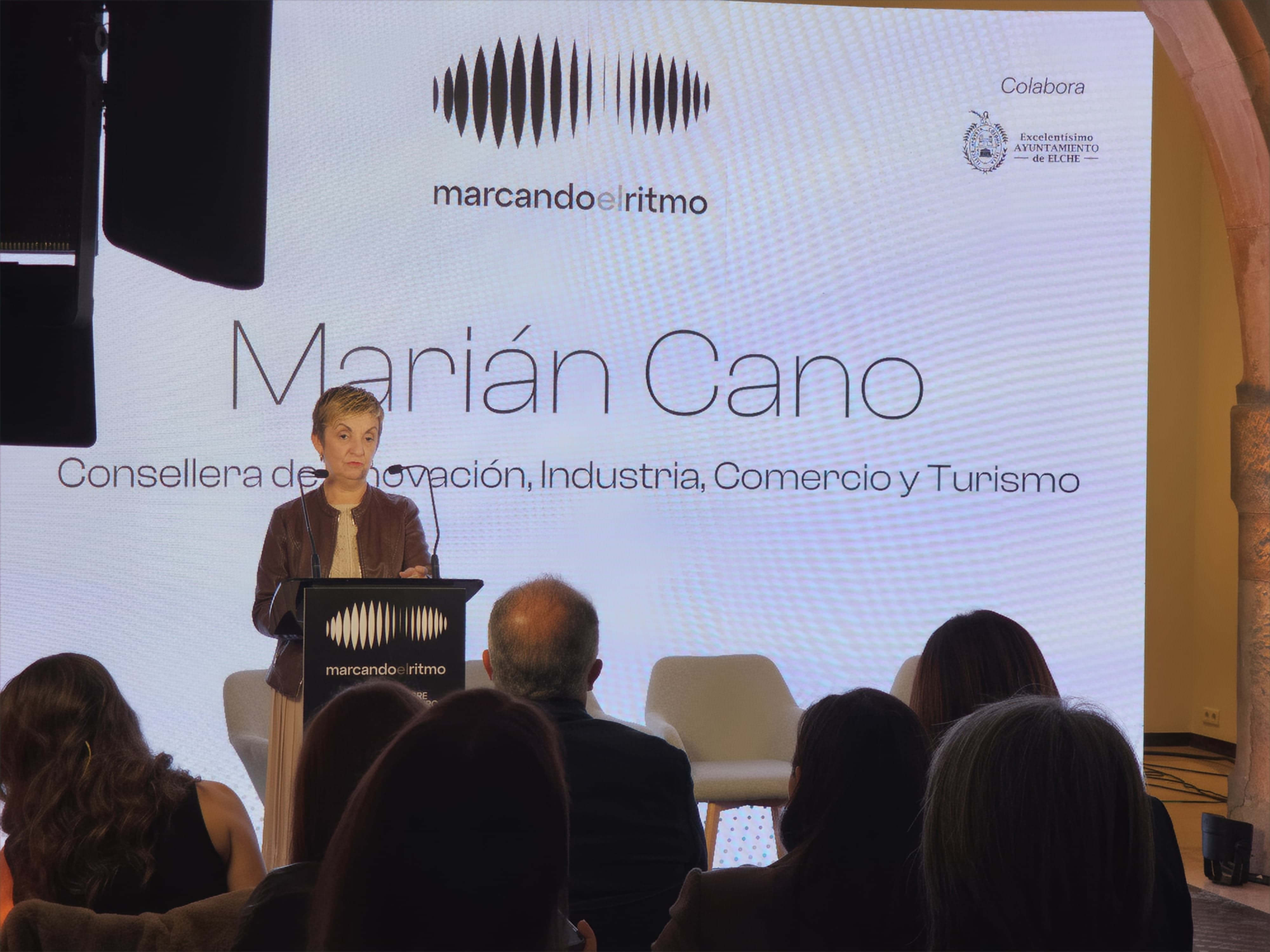 La consellera Marián Cano fija en Elche el año 2028 como horizonte para que la industria sea el 20 % de la economía de la Comunitat La consellera Marián Cano fija en Elche el año 2028 como horizonte para que la industria sea el 20 % de la economía de la Comunitat
