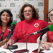 Miriam Rodríguez, Trini Pérez y Patricia De la Torre, de Cruz Roja Valdepeñas Miriam Rodríguez, Trini Pérez y Patricia De la Torre, de Cruz Roja Valdepeñas