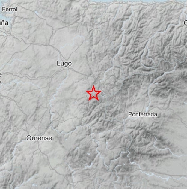 Registrados tres pequeños terremotos en la provincia de Lugo en las últimas horas Registrados tres pequeños terremotos en la provincia de Lugo en las últimas horas