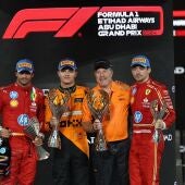 Norris gana en Abu Dabi por delante de Sainz y McLaren captura el Mundial de constructores