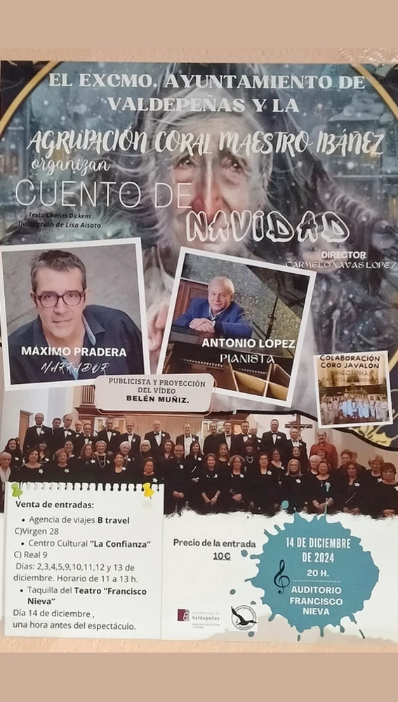 Cartel de "Cuento de Navidad" que representará la A.C.M.I. Cartel de "Cuento de Navidad" que representará la A.C.M.I.