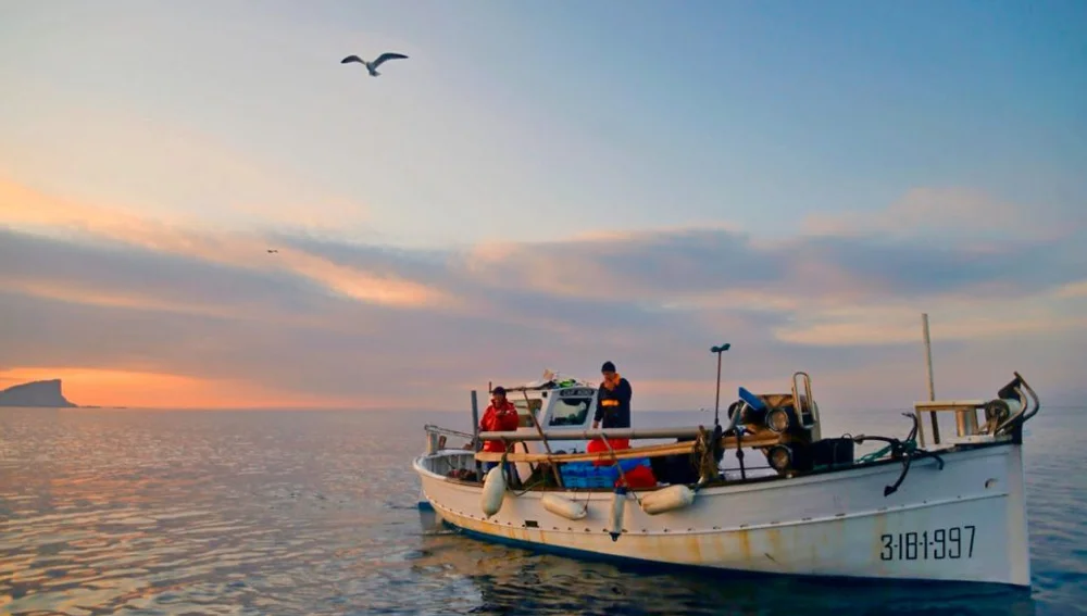 Imagen de archivo de la pesca tradicional de Ibiza Imagen de archivo de la pesca tradicional de Ibiza