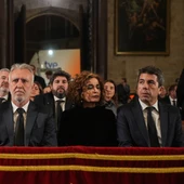 Diana Morant, Ángel Víctor Torres, María Jesús Montero y Carlos Mazón en el funeral por las víctimas de la Dana Diana Morant, Ángel Víctor Torres, María Jesús Montero y Carlos Mazón en el funeral por las víctimas de la Dana