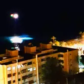 Búsqueda nocturna con medios aéreos en Villajoyosa Búsqueda nocturna con medios aéreos en Villajoyosa