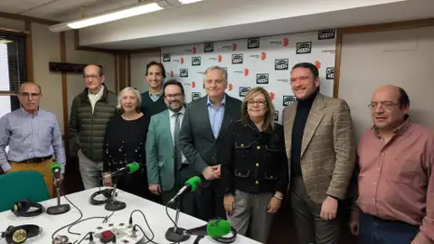Equipo de Onda Cero Ciudad Real Con el alcalde de Ciudad Real, Francisco Cañizares