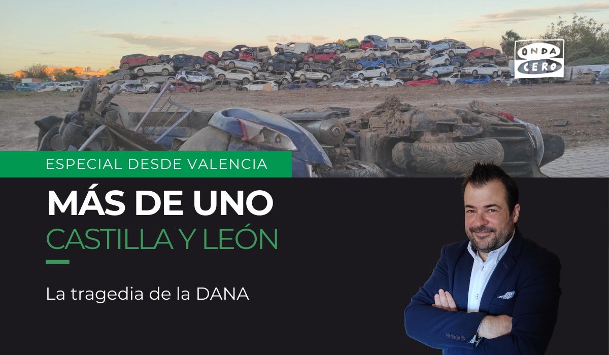 En Más de Uno Castilla y León, conducido por Raúl Rodríguez, nos trasladamos hasta Catarroja, en Valencia, una de las zonas más afectadas por el paso de la DANA. Allí conversamos con Hugo, un zamorano que llevaba allí dos meses tras mudarse por motivos laborales y familiares. También con los policías locales de Valladolid, como Daniel, quien concluye hoy su labor en el municipio de Sedaví, donde han trabajado principalmente en la gestión del tráfico. En Más de Uno Castilla y León, conducido por Raúl Rodríguez, nos trasladamos hasta Catarroja, en Valencia, una de las zonas más afectadas por el paso de la DANA. Allí conversamos con Hugo, un zamorano que llevaba allí dos meses tras mudarse por motivos laborales y familiares. También con los policías locales de Valladolid, como Daniel, quien concluye hoy su labor en el municipio de Sedaví, donde han trabajado principalmente en la gestión del tráfico.