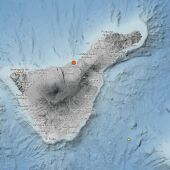 Imagen del IGN en la que se registra un terremoto en el norte de Tenerife