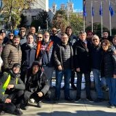 Un centenar de pescadores y políticos de La Vila, en Madrid