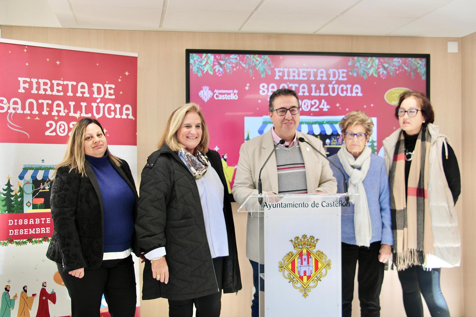 Castellón presenta la vigésima edición de la Fireta de Santa Llúcia que se celebrará este sábado 14 de diciembre Castellón presenta la vigésima edición de la Fireta de Santa Llúcia que se celebrará este sábado 14 de diciembre