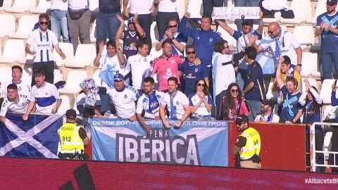 La Pe&ntilde;a Ib&eacute;rica en un partido del CD Tenerife