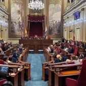 Parlamento de Canarias durante una sesión plenaria.