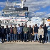 Concentración en el Puerto Pesquero de la Vila Joiosa convocada por la Cofradía de Pescadores de la Vila.