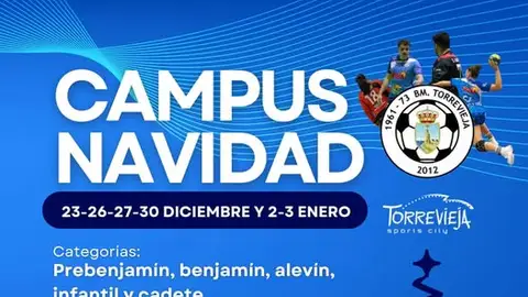 Campus de Navidad en torno al balonmano dirigido a niños y niñas en Torrevieja Campus de Navidad en torno al balonmano dirigido a niños y niñas en Torrevieja