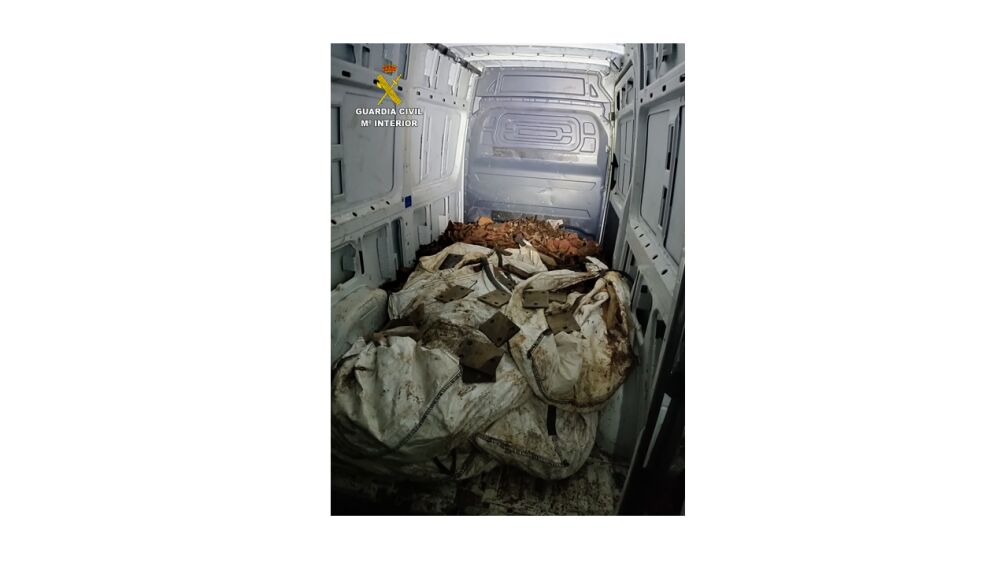 Material encontrado en la furgoneta