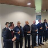 La directiva del Málaga CF en la comida de navideña