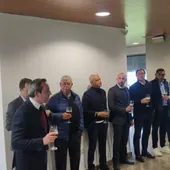 La directiva del Málaga CF en la comida de navideña La directiva del Málaga CF en la comida de navideña