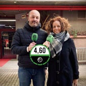 José Manuel Jiménez y Susana Otero, presidenta del CBS Femenino.