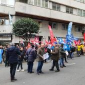 Protestas de mutualistas de MUFACE en Ourense