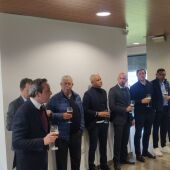 La directiva del Málaga CF en la comida de Navidad