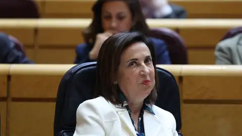 La ministra de Defensa, Margarita Robles, durante una sesión de control al Gobierno La ministra de Defensa, Margarita Robles, durante una sesión de control al Gobierno