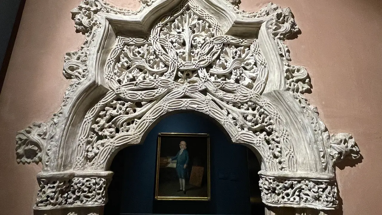 Una de las obras de la exposición "Goya. Del Museo al Palacio" en el Palacio de la Aljafería Una de las obras de la exposición "Goya. Del Museo al Palacio" en el Palacio de la Aljafería