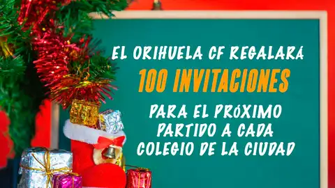 El Orihuela regala 100 invitaciones para el próximo partido a cada colegio de la ciudad El Orihuela regala 100 invitaciones para el próximo partido a cada colegio de la ciudad