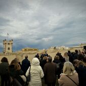 Instantes de la inauguración del Torreón de las Puertas de Tierra