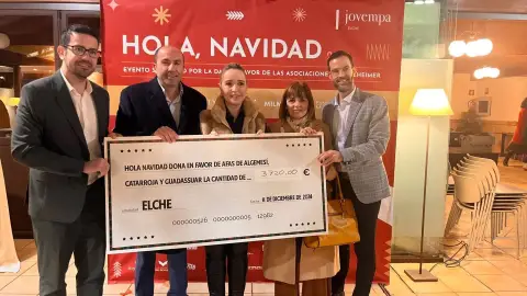 Jovempa Elche ha recaudado más de 3.000 euros para asociaciones de alzhéimer de la zona afectada por la DANA. Jovempa Elche ha recaudado más de 3.000 euros para asociaciones de alzhéimer de la zona afectada por la DANA.