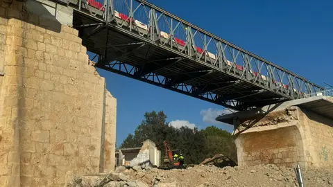 Puente provisional en Cheste Puente provisional en Cheste