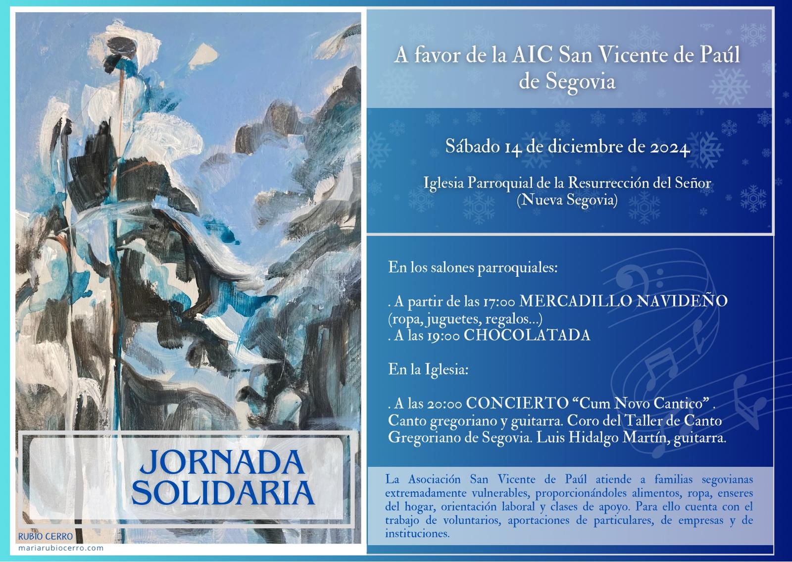 La Asociación San Vicente de Paúl celebra mañana una jornada solidaria en la iglesia de Nueva Segovia La Asociación San Vicente de Paúl celebra mañana una jornada solidaria en la iglesia de Nueva Segovia