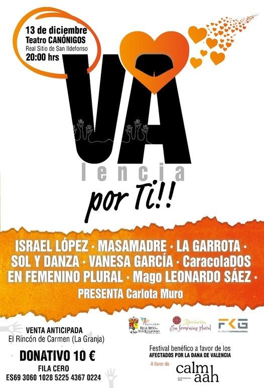 Esta tarde se celebra en La Granja un festival benéfico para ayudar a los afectados por la DANA Esta tarde se celebra en La Granja un festival benéfico para ayudar a los afectados por la DANA