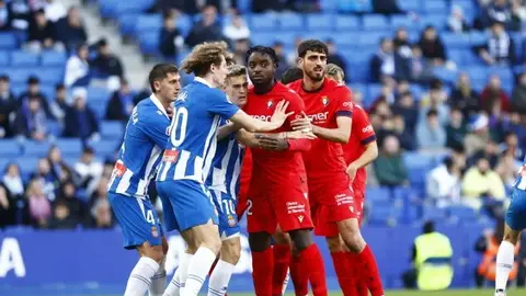 Cuarto empate consecutivo de Osasuna en liga Espanyol Osasuna
