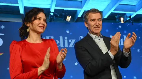 El líder del Partido Popular, Alberto Núñez Feijóo, y la presidenta de la Comunidad de Madrid, Isabel Díaz Ayuso. El líder del Partido Popular, Alberto Núñez Feijóo, y la presidenta de la Comunidad de Madrid, Isabel Díaz Ayuso.