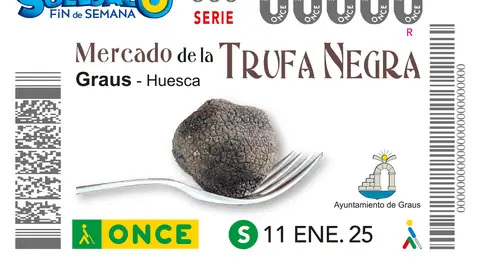 El Mercado de la Trufa de Graus, en el cupón de la ONCE El Mercado de la Trufa de Graus, en el cupón de la ONCE