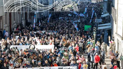 Multitudinaria manifestacion en Galicia contra una planta de celulosa: por qué la sociedad rechaza su instalación Multitudinaria manifestacion en Galicia contra una planta de celulosa: por qué la sociedad rechaza su instalación
